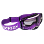 Gogle motocyklowe AirScreen Aero 05 EX fioletowy biały czarny wizjer przeźroczysty