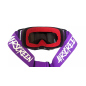 Gogle motocyklowe AirScreen Aero 05 EX fioletowy biały czarny wizjer przeźroczysty