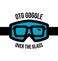 Gogle motocyklowe AirScreen Aero 01 MX czarny magenta błękitny wizjer przeźroczysty