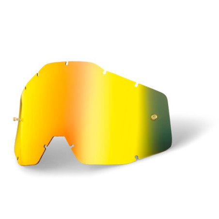 100 PROCENT WYPRZEDAŻ SZYBA/SZYBKA DO GOGLI JUNIOR ACCURI 1 / STRATA 1 YOUTH GOLD MIRROR KOLOR ZŁOTE LUSTRO Z ANTI FOG