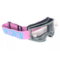 Gogle motocyklowe AirScreen Lite 01 EX szary pink wizjer przeźroczysty