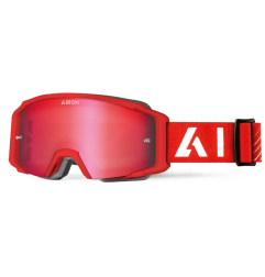 Gogle motocyklowe Airoh Blast XR1 Red Matt szyba Blue Mirrored (1 szyba w zestawie)