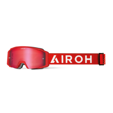 Gogle motocyklowe Airoh Blast XR1 Red Matt szyba Blue Mirrored (1 szyba w zestawie)
