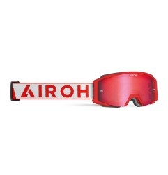 Gogle motocyklowe Airoh Blast XR1 Red Matt szyba Blue Mirrored (1 szyba w zestawie)