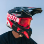 Gogle motocyklowe Airoh Blast XR1 Red Matt szyba Blue Mirrored (1 szyba w zestawie)