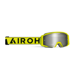 Gogle motocyklowe Airoh Blast XR1 Yellow Matt szyba Silver Mirrored (1 szyba w zestawie)
