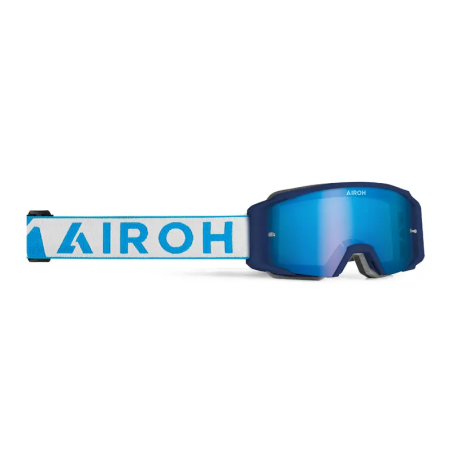 Gogle motocyklowe Airoh Blast XR1 Blue Matt szyba Blue Mirrored (1 szyba w zestawie)