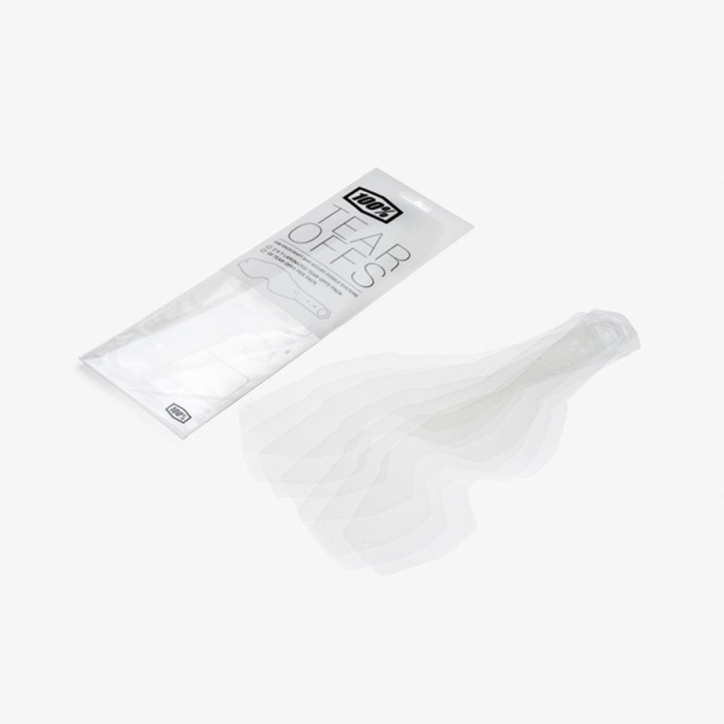 100 PROCENT RC2/AC2/ST2 STANDARD TEAR-OFFS 20PK - ZRYWKI / ZRZUTKI DO GOGLI RACECRAFT 2 /ACCURI 2 / STRATA 2 (20 SZTUK)