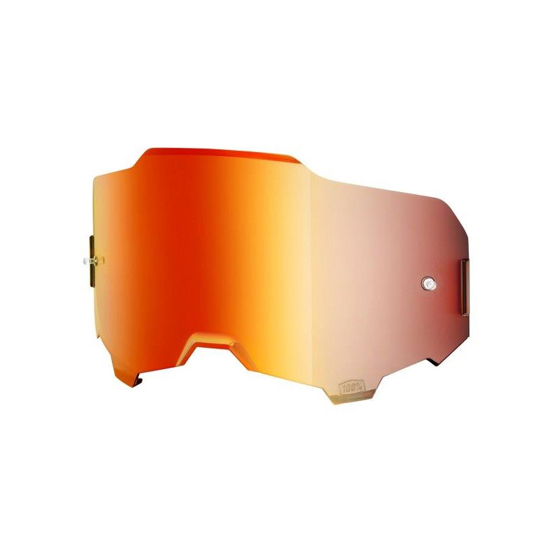 100 PROCENT ARMEGA / ARMATIC REPLACEMENT MIRROR RED LENS - SZYBA/SZYBKA/SZYBKA DO GOGLI ARMEGA / ARMATIC KOLOR CZERWONE LUSTRO