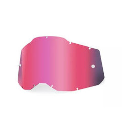 100 PROCENT RC2/AC2/ST2 REPLACEMENT LENS - PINK, SZYBA/SZYBKA DO GOGLI POJEDYNCZA RACECRAFT 2/ ACCURI 2/ STRATA 2 KOLOR RÓŻOWY