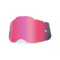 100 PROCENT RC2/AC2/ST2 REPLACEMENT LENS - PINK, SZYBA/SZYBKA DO GOGLI POJEDYNCZA RACECRAFT 2/ ACCURI 2/ STRATA 2 KOLOR RÓŻOWY