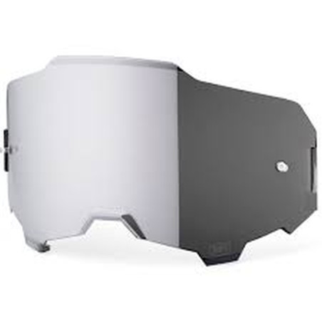 100 PROCENT ARMEGA / ARMATIC REPLACEMENT MIRROR SILVER LENS - SZYBA/SZYBKA/SZYBKA DO GOGLI ARMEGA / ARMATIC KOLOR SREBRNE LUSTRO