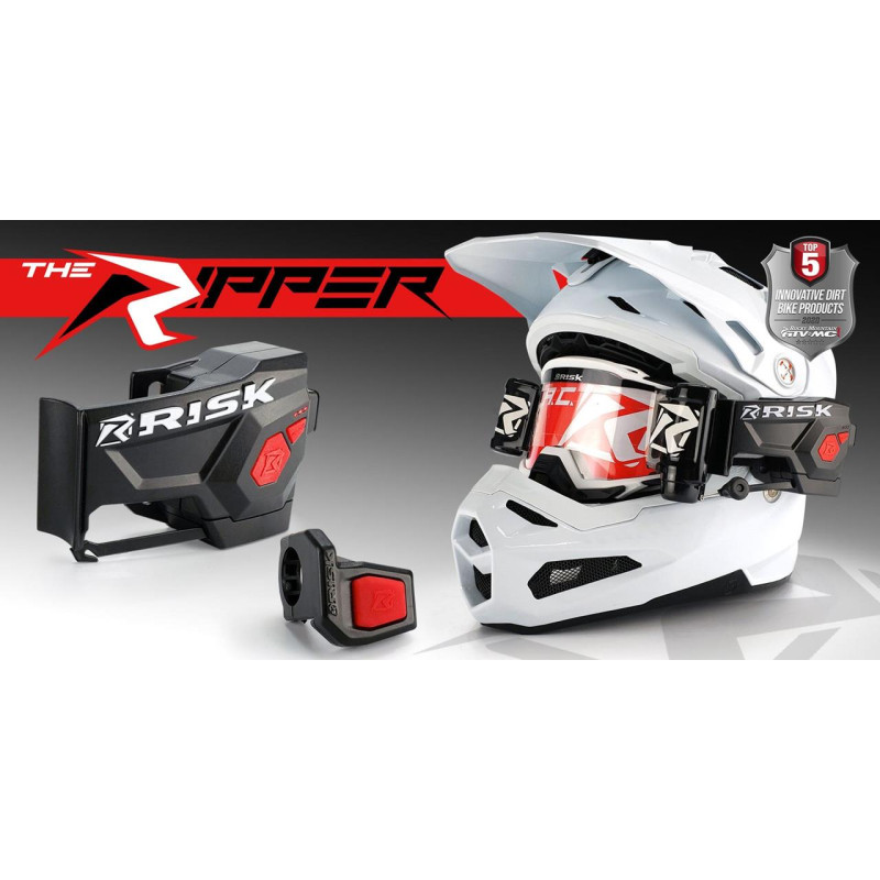 RISK PROMOCJA RACING RIPPER AUTOMATED GOGGLE ROLL AUTOMATYCZNY SYSTEM ROLL-OFF BLUETOOTH