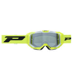 Gogle Progrip PG3303-405 FL Vista żółte fluo/białe, szyba srebrna lustrzana, Anti-Fog, UV