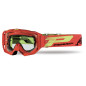 Gogle motocyklowe Progrip PG3303 TR Vista czerwone, szyba bezbarwna + gratis
