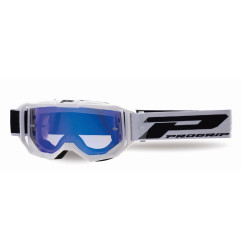 Progrip Gogle PG3300-323 FL Vision Go biały mat, szyba niebieska lustrzana