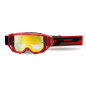 PROGRIP Gogle PG3300-411 FL Vision Go czerwone matowe, szyba żółta lustrzana Anti-Scratch/No Fog/UV