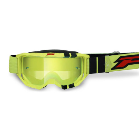PROGRIP Gogle PG3300-310 FL Vision Go żółte fluo/czarny mat, szyba żółta lustrzana
