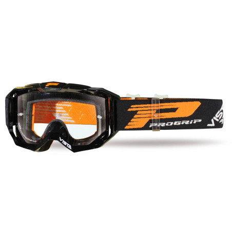 Gogle PROGRIP PG3303-102 TR Vista czarne, szyba bezbarwna, Anti-Fog, Anti-Scratch