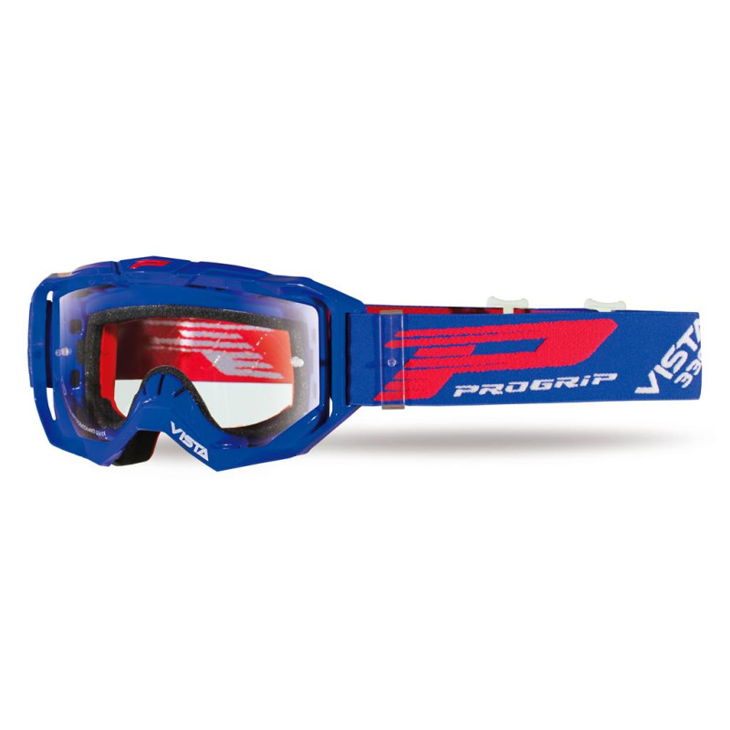 Gogle PROGRIP PG3303-104 TR Vista niebieskie, szyba bezbarwna, Anti Scratch, No Fog