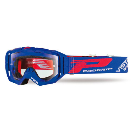 Gogle PROGRIP PG3303-104 TR Vista niebieskie, szyba bezbarwna, Anti Scratch, No Fog
