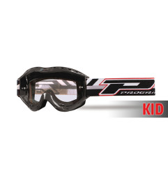 Gogle Progrip Atzaki Kid dziecięce czarne, szybka przezroczysta, No Fog, Anti UV