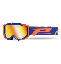 Gogle PROGRIP PG3303 Vista FL niebiesko-pomarańczowe, szyba żółta lustrzana, antyfog, UV