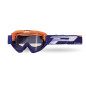 PROGRIP Gogle PG3450-275 LS Riot pomarańczowo-niebieskie, szyba PG3210, No Fog/No Scratch