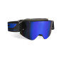 Gogle PROGRIP PG3205-181 Magnet czarne mat, szyba niebieska lustrzana, Anti-Scratch, No Fog, UV
