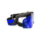 Gogle PROGRIP PG3205-181 Magnet czarne mat, szyba niebieska lustrzana, Anti-Scratch, No Fog, UV