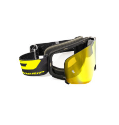 Progrip Gogle PG3205-184 Magnet czarne matowe, szyba żółta lustrzana Anti-Fog, Anti-Scratch, UV