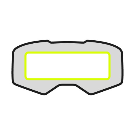 KENNY RACING VISION PERFORMANCE FOLIA OCHRONNA DO GOGLI(60MM X150MM) (PACK 4)