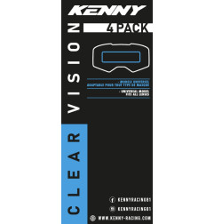 KENNY RACING VISION UNIVERSEL FOLIA UNIWERSALNA OCHRONNA DO GOGLI(50MM X150MM) (PACK 4)