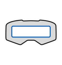 KENNY RACING VISION UNIVERSEL FOLIA UNIWERSALNA OCHRONNA DO GOGLI(50MM X150MM) (PACK 4)