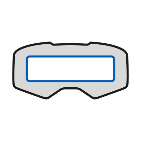 KENNY RACING VISION UNIVERSEL FOLIA UNIWERSALNA OCHRONNA DO GOGLI(50MM X150MM) (PACK 4)