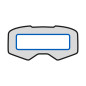 KENNY RACING VISION UNIVERSEL FOLIA UNIWERSALNA OCHRONNA DO GOGLI(50MM X150MM) (PACK 4)