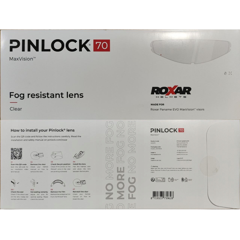 Pinlock do kasku Paname Evo ROXAR (DKS279 Clear 70) Pinlock do kasku Paname Evo ROXAR (DKS279 Clear 70)