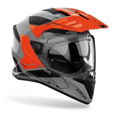 Kask motocyklowy enduro Airoh Bandit Tune Orange Gloss XXL