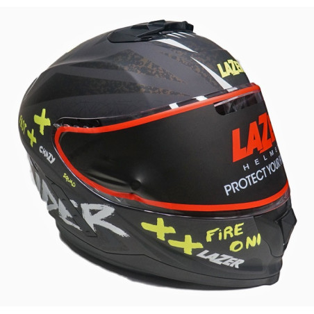 Kask Motocyklowy LAZER RAFALE EVO Oni kol. czarny/ciemny szary/żółty fluo/matowy