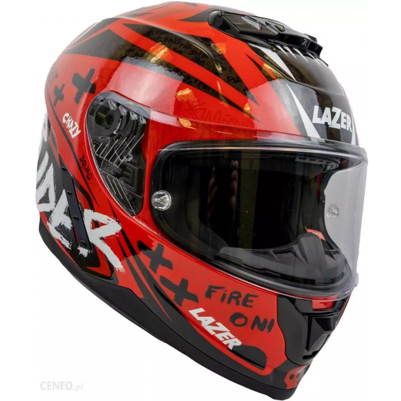 Kask Motocyklowy LAZER RAFALE EVO Oni Czerwony (kol. Czerwony - Czarny)