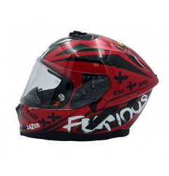 Kask Motocyklowy LAZER RAFALE EVO Oni Czerwony (kol. Czerwony - Czarny)
