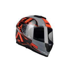 Kask Motocyklowy LAZER RAFALE EVO Roadtech (kol. Szary - Czerwony - Matowy)