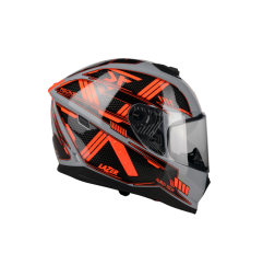 Kask Motocyklowy LAZER RAFALE EVO Roadtech (kol. Szary - Czerwony - Matowy)