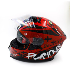 Kask Motocyklowy LAZER RAFALE EVO Oni Czerwony (kol. Czerwony - Czarny)
