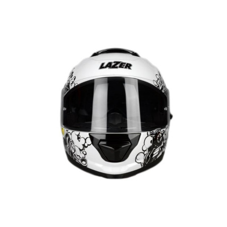 Kask Motocyklowy LAZER RAFALE EVO Stickerbomb (kol. Biały - Czarny - Srebrny - Czerwony)