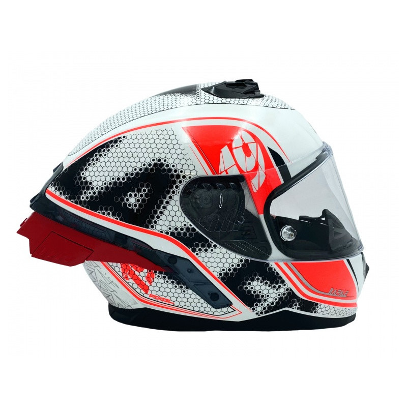 Kask Motocyklowy LAZER RAFALE SR EVO Pixel (kol. Biały - Czarny - Czerwony)