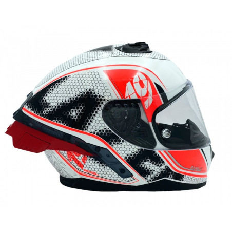 Kask Motocyklowy LAZER RAFALE SR EVO Pixel (kol. Biały - Czarny - Czerwony)