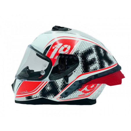 Kask Motocyklowy LAZER RAFALE SR EVO Pixel (kol. Biały - Czarny - Czerwony)