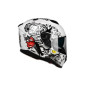 Kask Motocyklowy LAZER RAFALE EVO Stickerbomb (kol. Biały - Czarny - Srebrny - Czerwony)