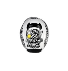 Kask Motocyklowy LAZER RAFALE EVO Stickerbomb (kol. Biały - Czarny - Srebrny - Czerwony)